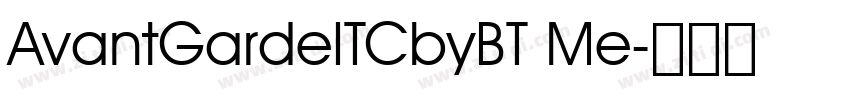 AvantGardeITCbyBT Me字体转换